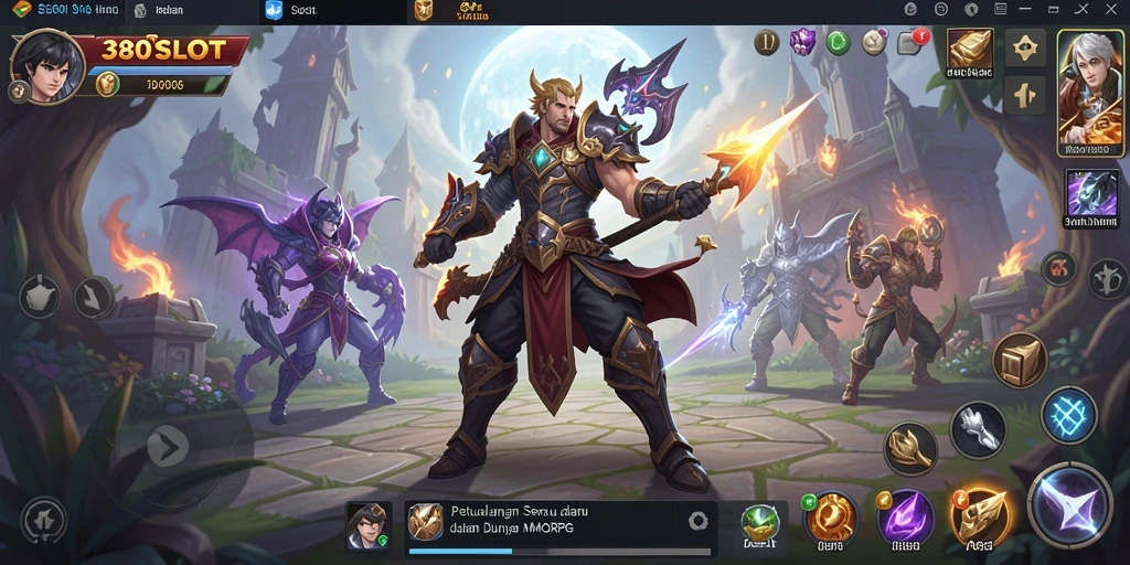 Tangkapan layar menunjukkan pemain bertarung dalam dungeon penuh tantangan.