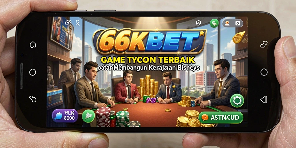 Screenshot gameplay 66KBET menampilkan manajemen bisnis yang menarik.