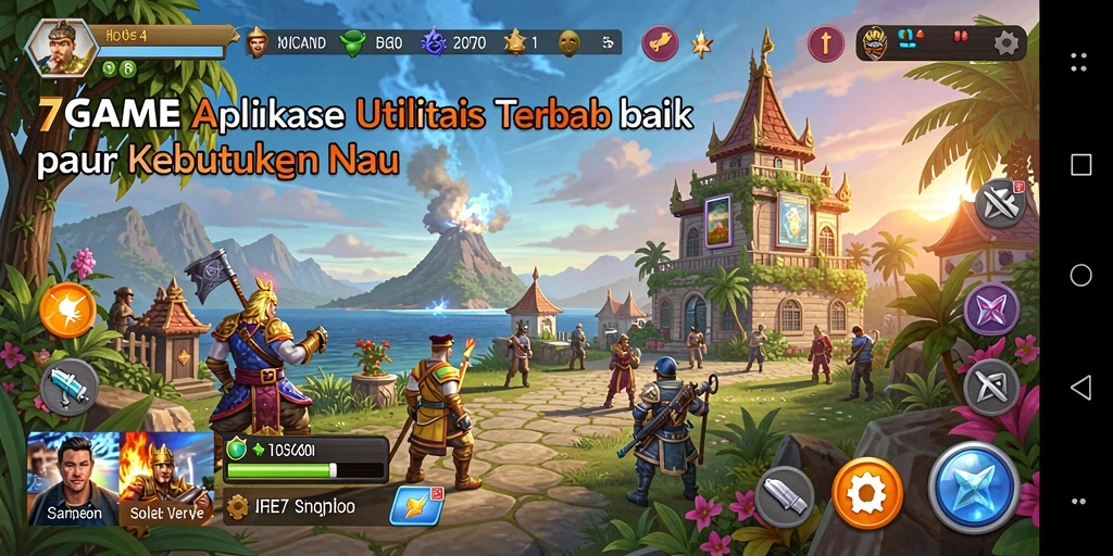 Screenshot utama 7GAME menampilkan antarmuka aplikasi Utility yang sederhana dan efisien.