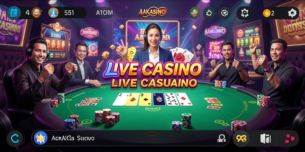 Gameplay menarik AAKASINO Live Casino dengan dealer profesional.