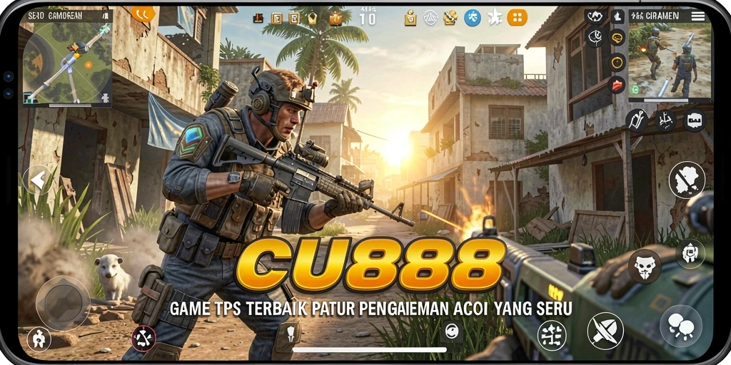 Screenshot gameplay CU888 menampilkan pertarungan seru dan grafis yang luar biasa.