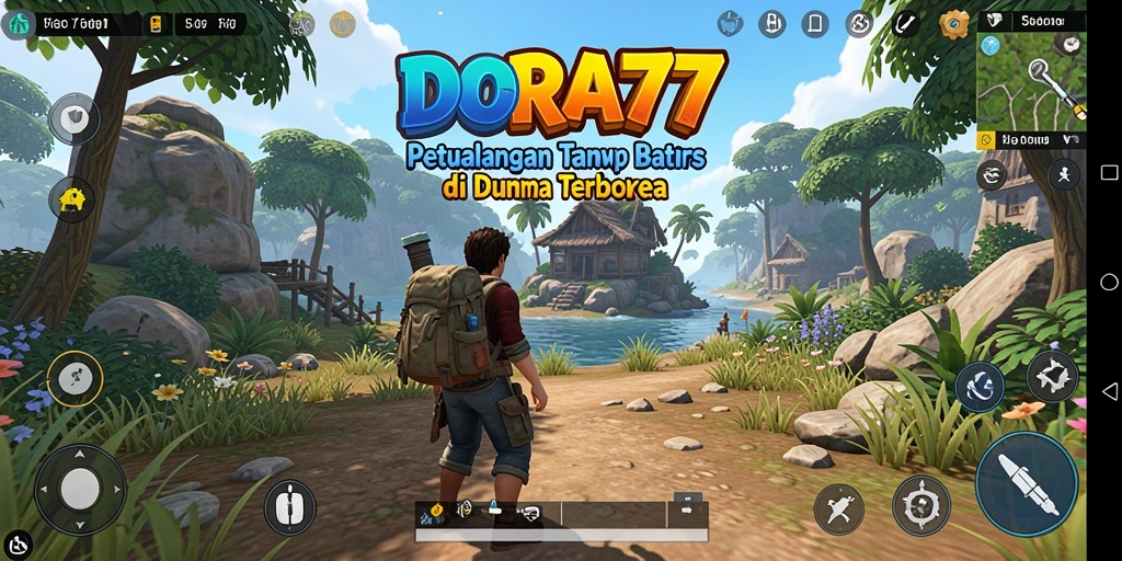 Tangkapan layar DORA77 menampilkan gameplay mendebarkan di dunia terbuka.