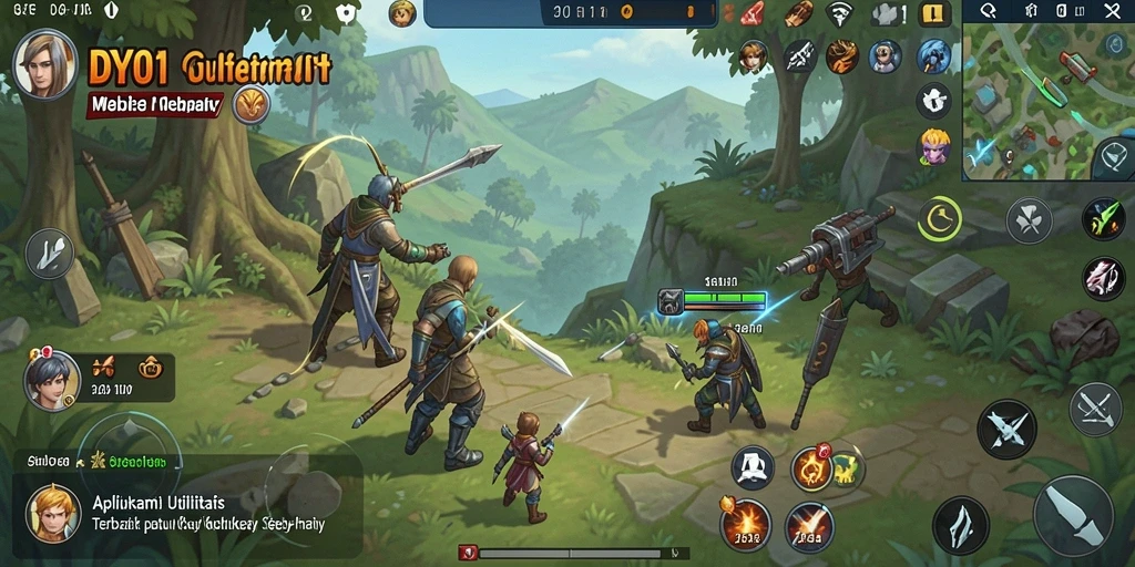 Screenshot aplikasi DY01 dengan tampilan antarmuka pengguna yang intuitif.