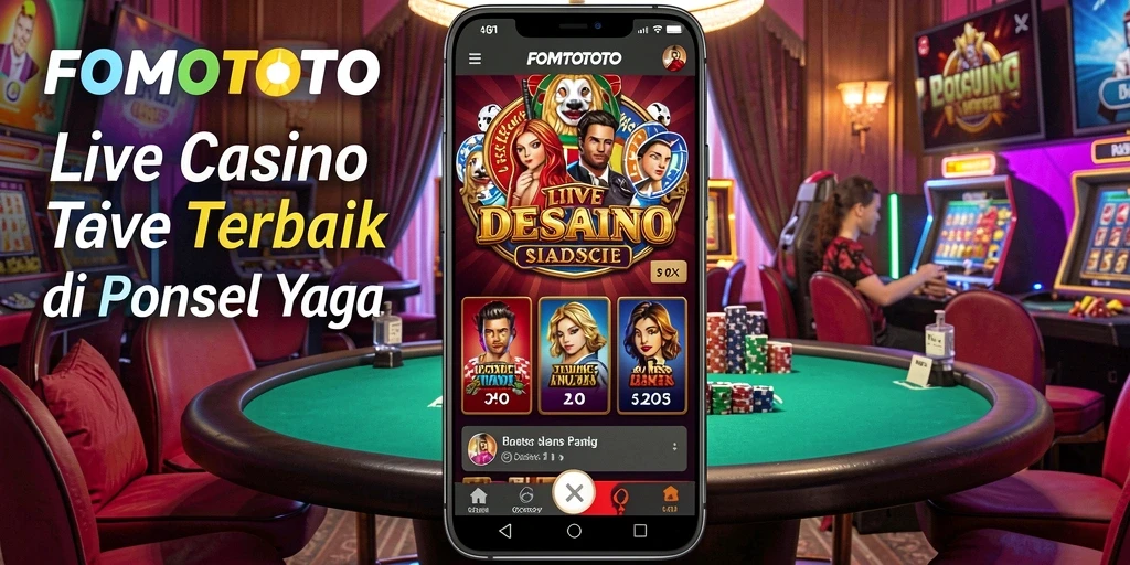 Tampilan gameplay FOMOTOTO yang imersif dalam permainan Live Casino.
