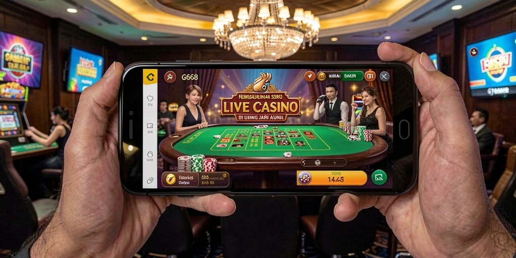 Tampilan gameplay seru dan interaktif di G668 Live Casino.
