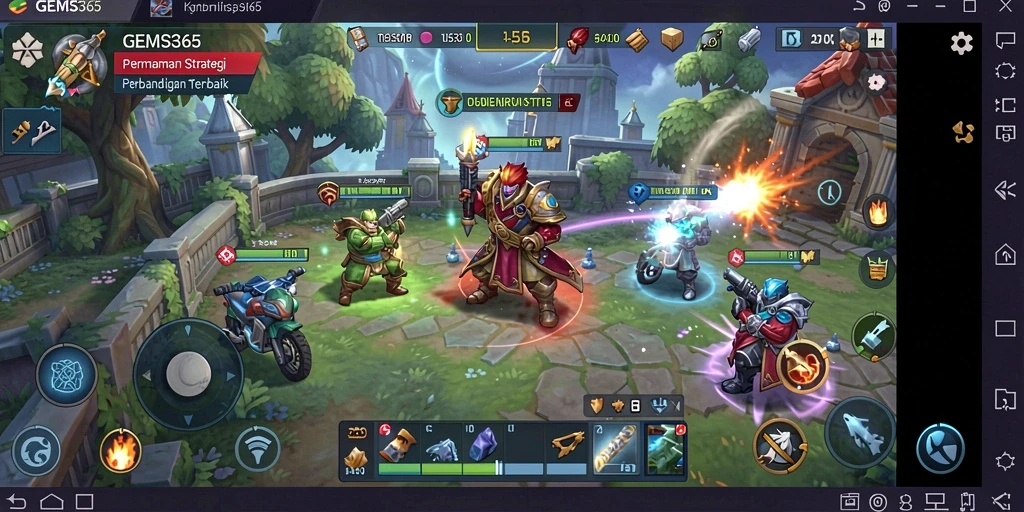 Tampilan gameplay GEMS365 dengan desain grafis menawan.