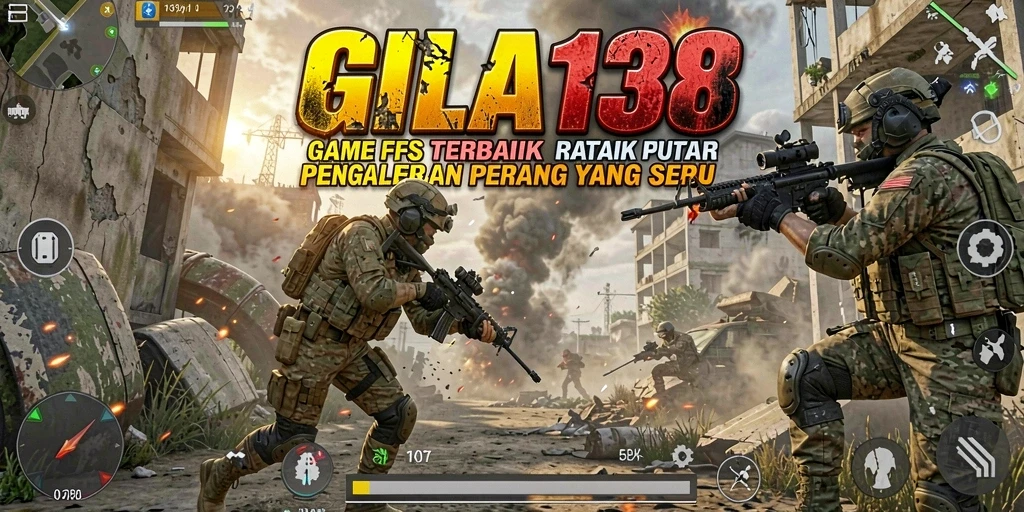 Tampilan gameplay GILA138 yang menegangkan dalam pertempuran FPS.