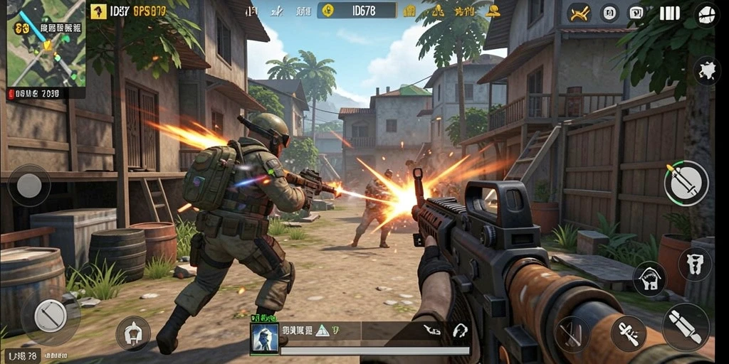 Tampilan gameplay seru di ID678 yang menampilkan aksi intens.
