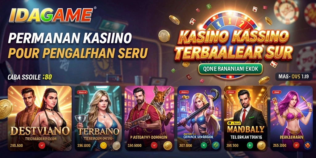 Tampilan menarik dari gameplay Kasino di IDAGAME.