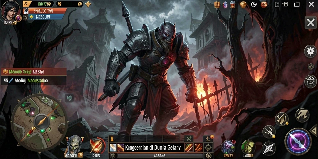 Screenshot gameplay <strong>IDN789</strong> yang menampilkan suasana Horror yang angker.