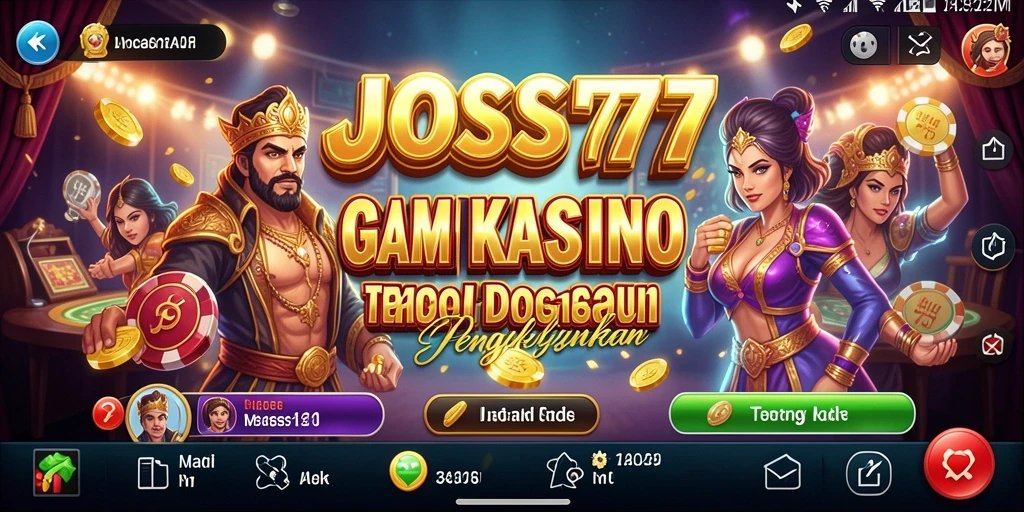 Tampilan menarik dan gameplay menegangkan di JOSS777.
