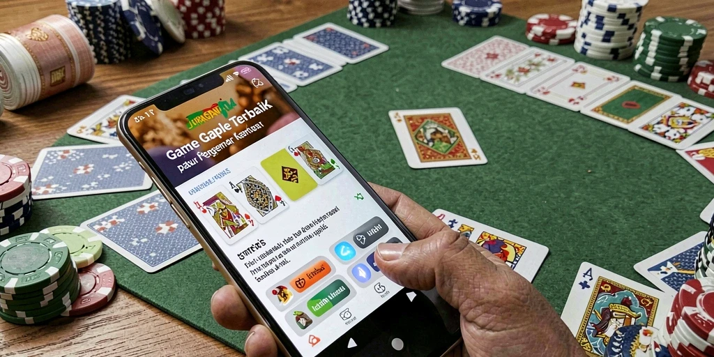 Screenshot JURAGAN404 menampilkan gameplay seru permainan Gaple.