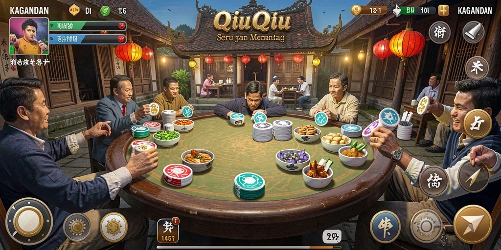 Screenshot gameplay KAGANDAN yang penuh aksi QiuQiu.