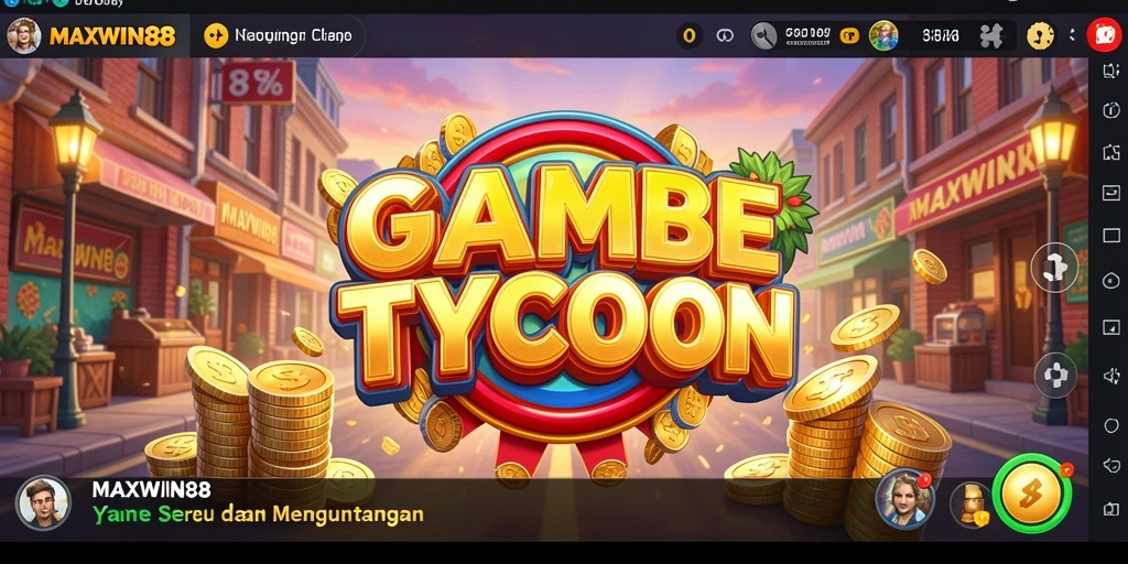 Tangkapan layar utama MAXWIN88 menampilkan gameplay menarik dalam membangun bisnis Tycoon.