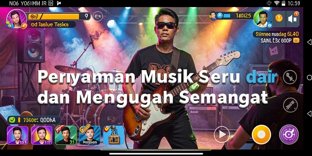 Tampilan menakjubkan dari gameplay N06 yang penuh musik.