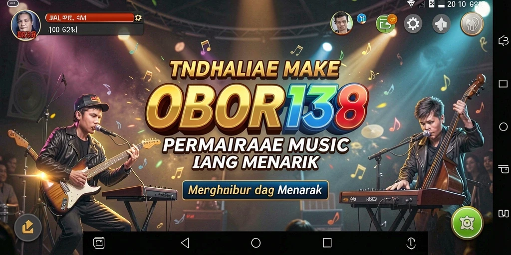 Screenshot OBOR138 menampilkan gameplay yang seru dalam musik.