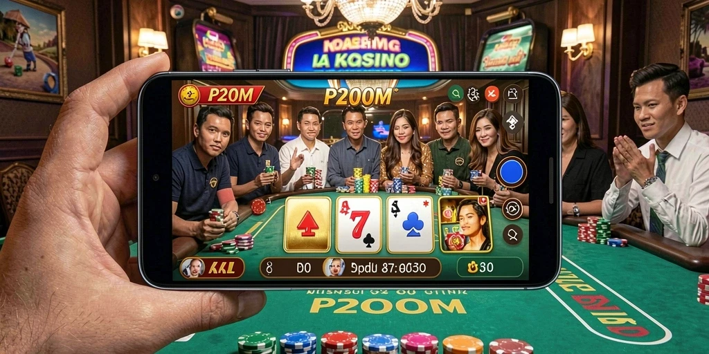 Screenshot P200M menunjukkan gameplay Kasino yang menarik dan interaktif.