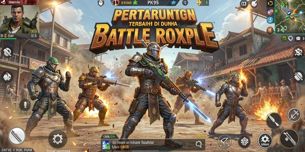 Tampilan aksi seru dari gameplay PK95 dalam mode Battle Royale.
