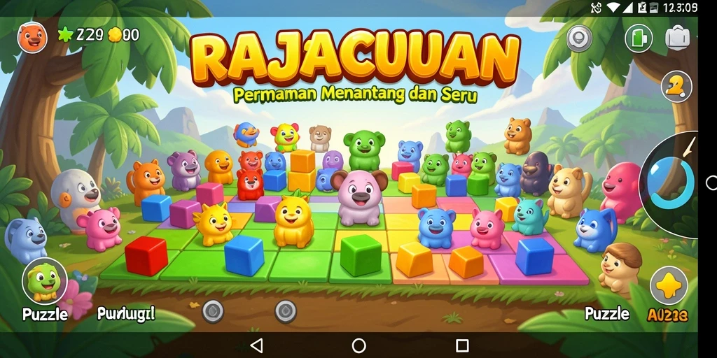Gameplay menarik dari RAJACUAN yang menantang setiap pemain.