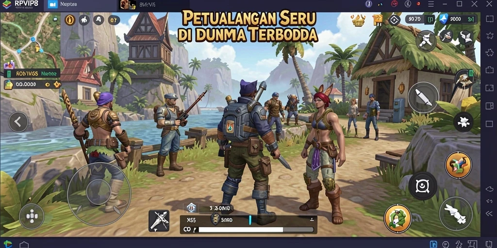Screenshot RPVIP8 menampilkan gameplay petualangan yang mendebarkan.