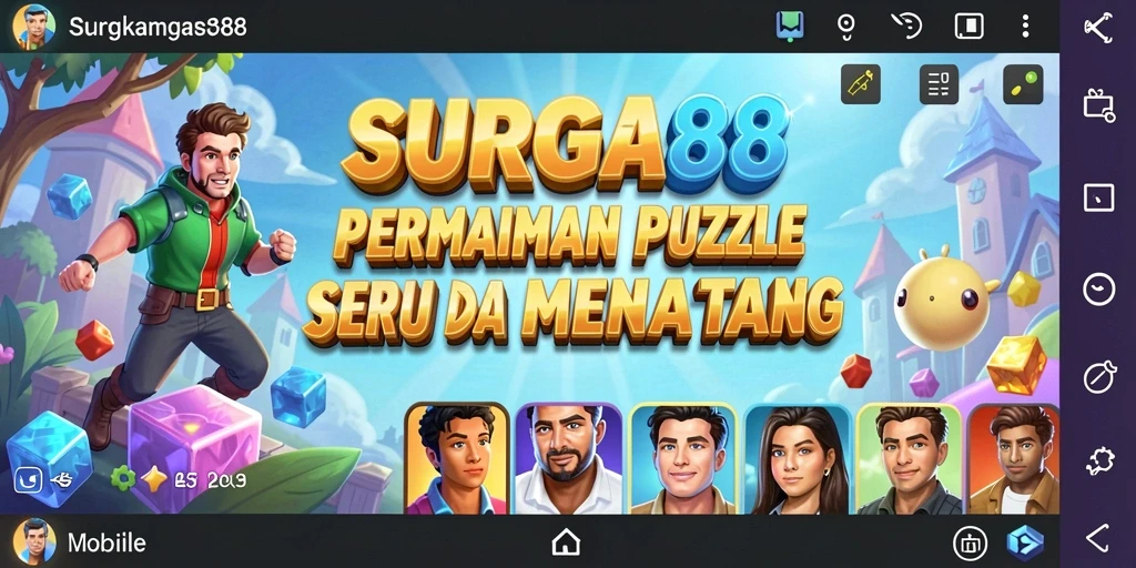 Tangkapan layar utama menampilkan gameplay puzzle yang menantang.